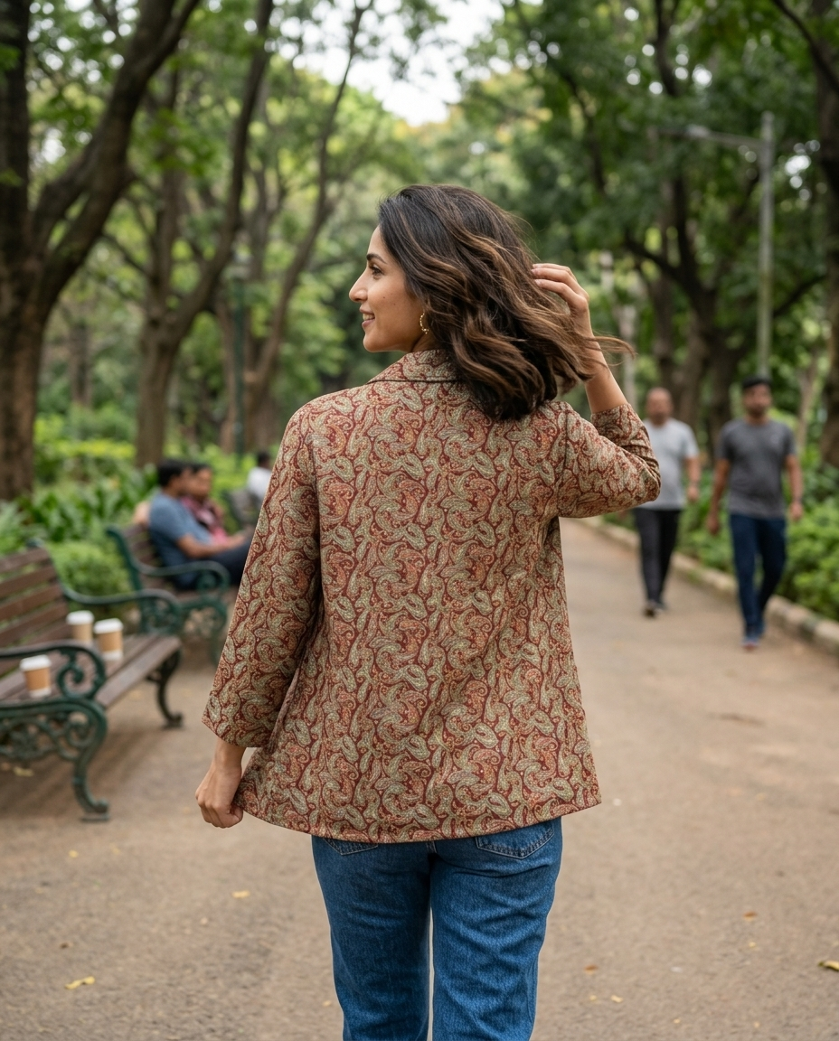 Seamless Paisley Jacket For Women