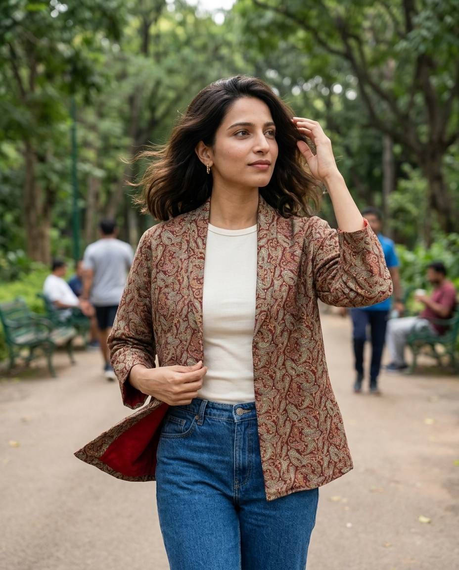Seamless Paisley Jacket For Women