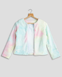 Creamy Imported Fur Jacket For Women