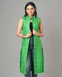 Trendy Bandhanii Designer Long Jacket For Woman