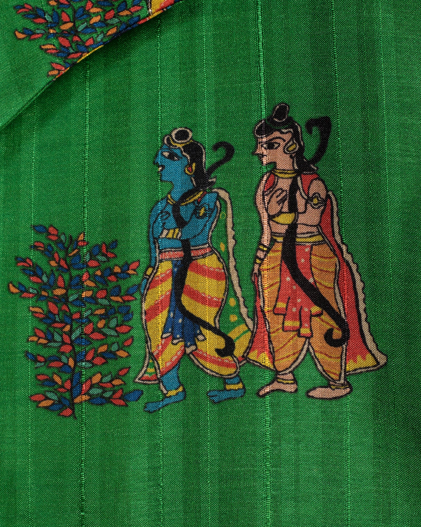 Traditional Madhubani Cropped Jacket For Women