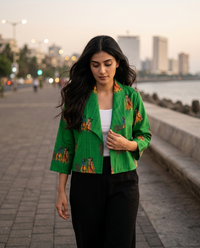 Traditional Madhuvanii Cropped Jacket For Women