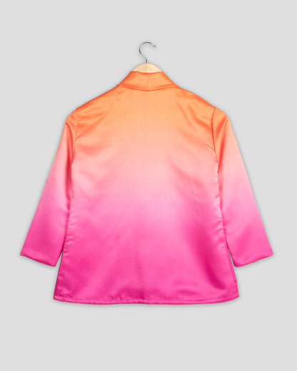 Orange Ombre Designer Jacket For Women