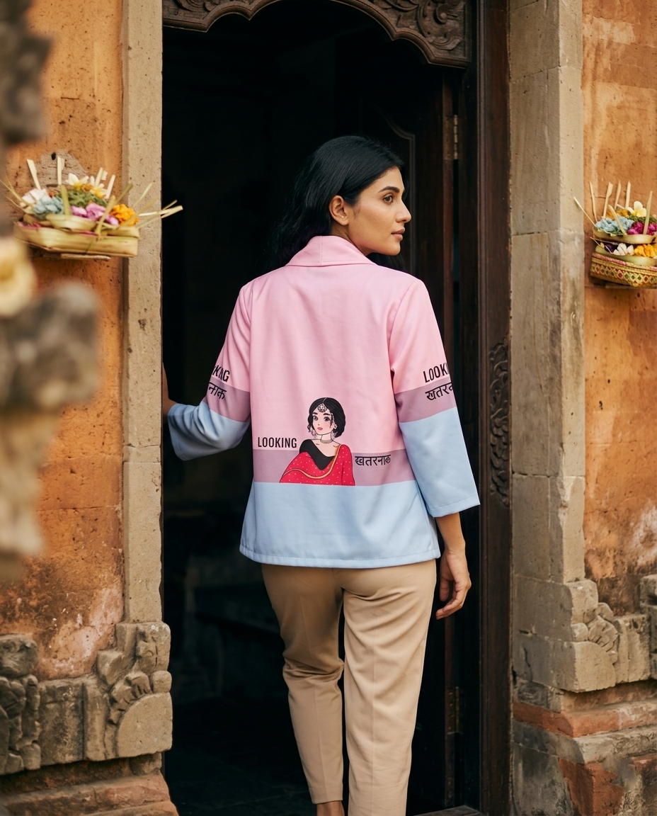 Looking Khatarnak Designer Quirky Jacket For Women