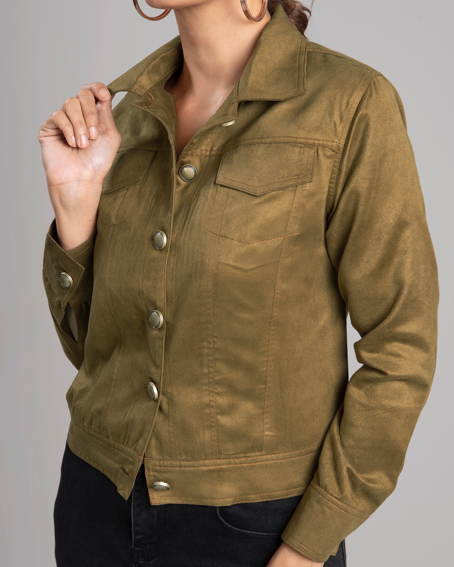 Exclusive Luxurious Suede Jacket For Women