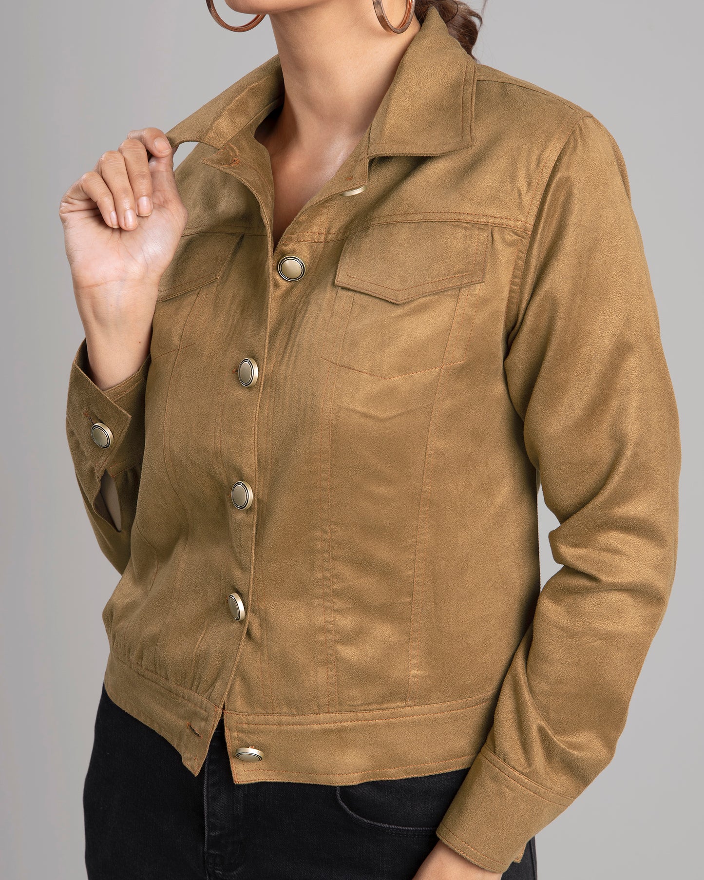 Exclusive Luxurious Suede Jacket For Women