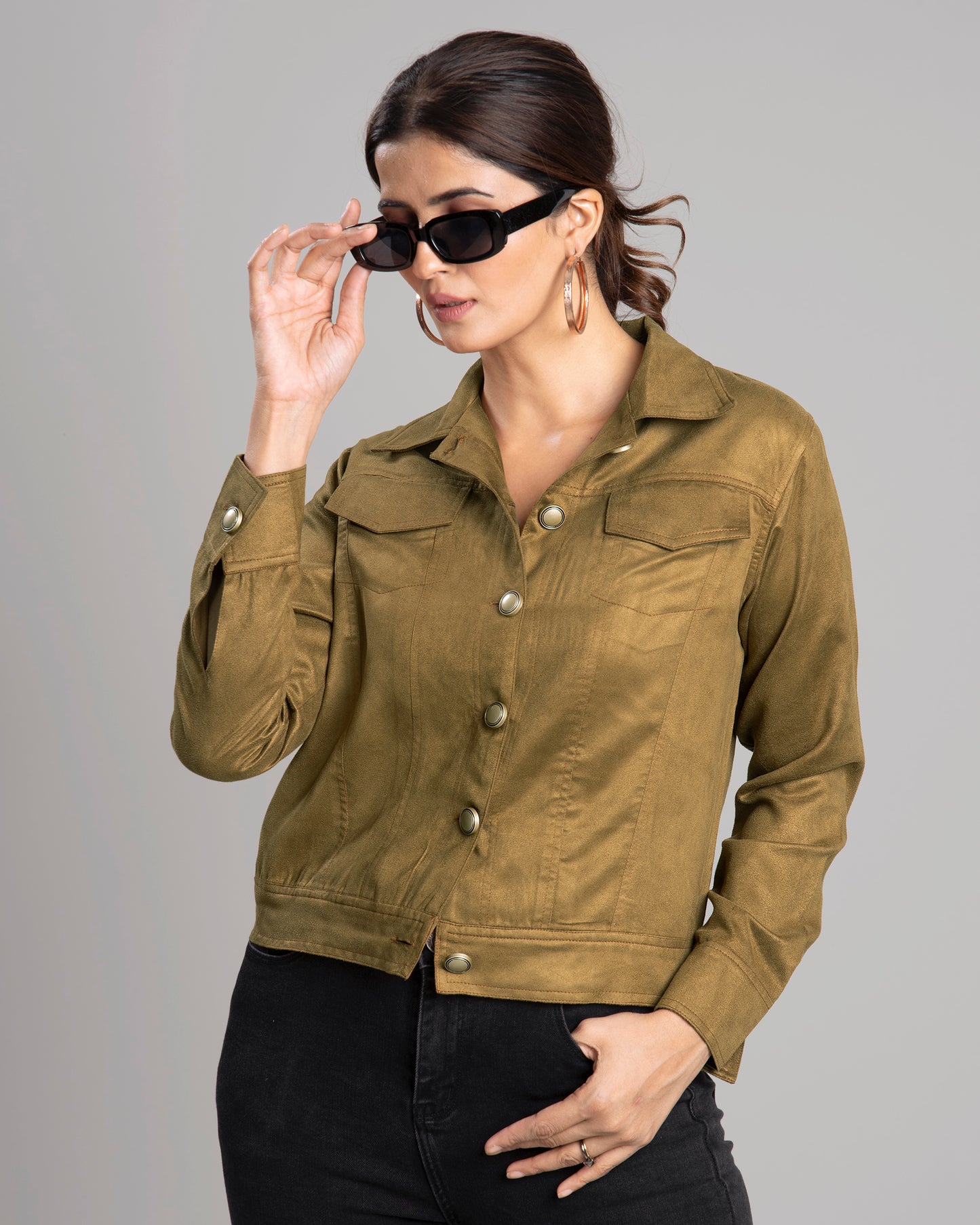 Exclusive Luxurious Suede Jacket For Women