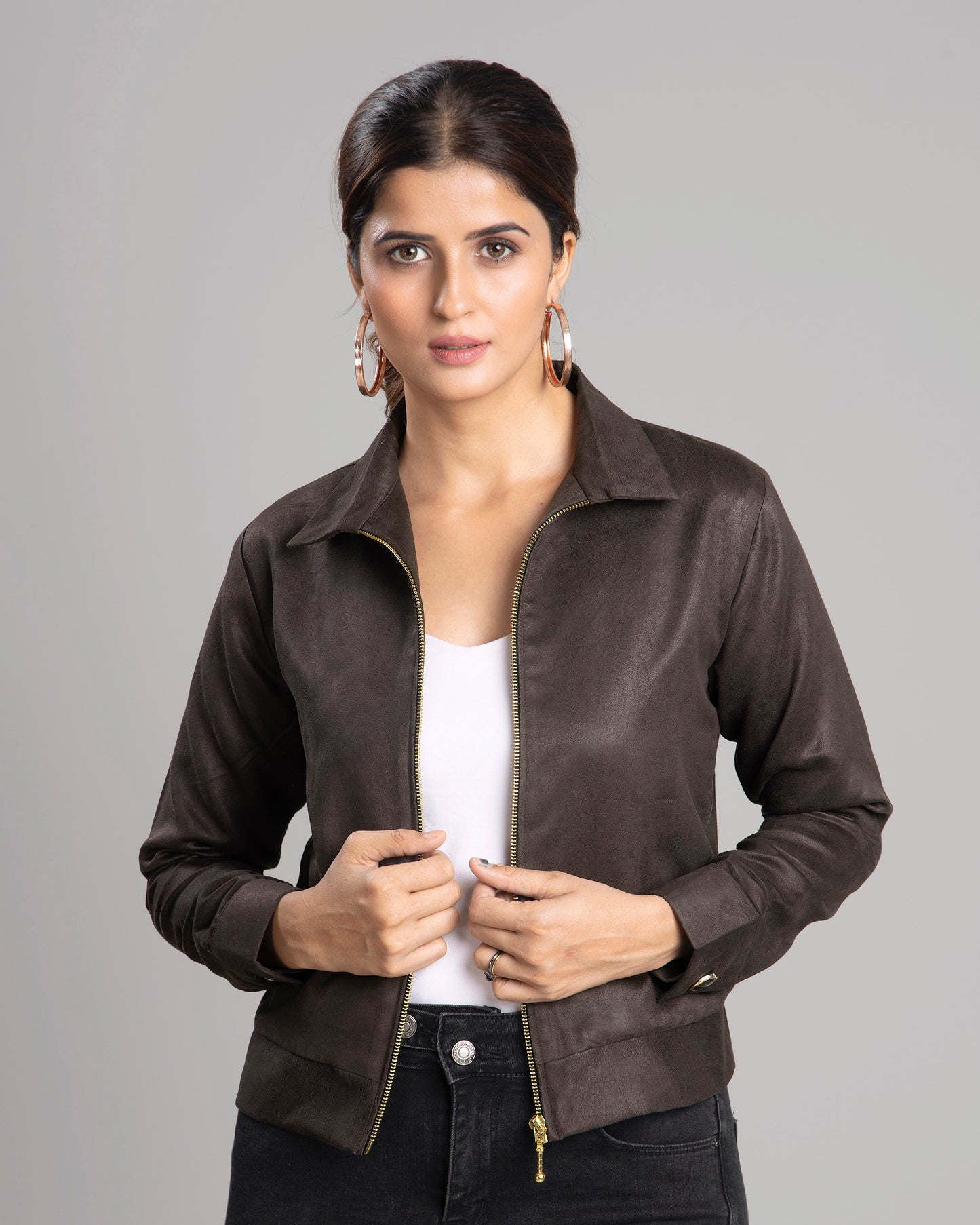 Exclusive Luxurious Suede Jacket For Women