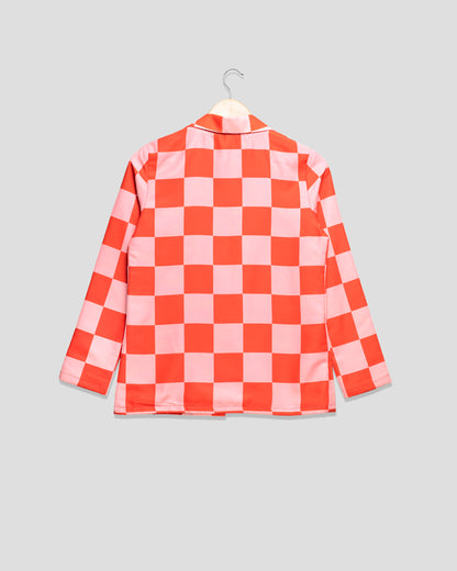 Elevate Your Style With Women's Checks Varsity Jacket