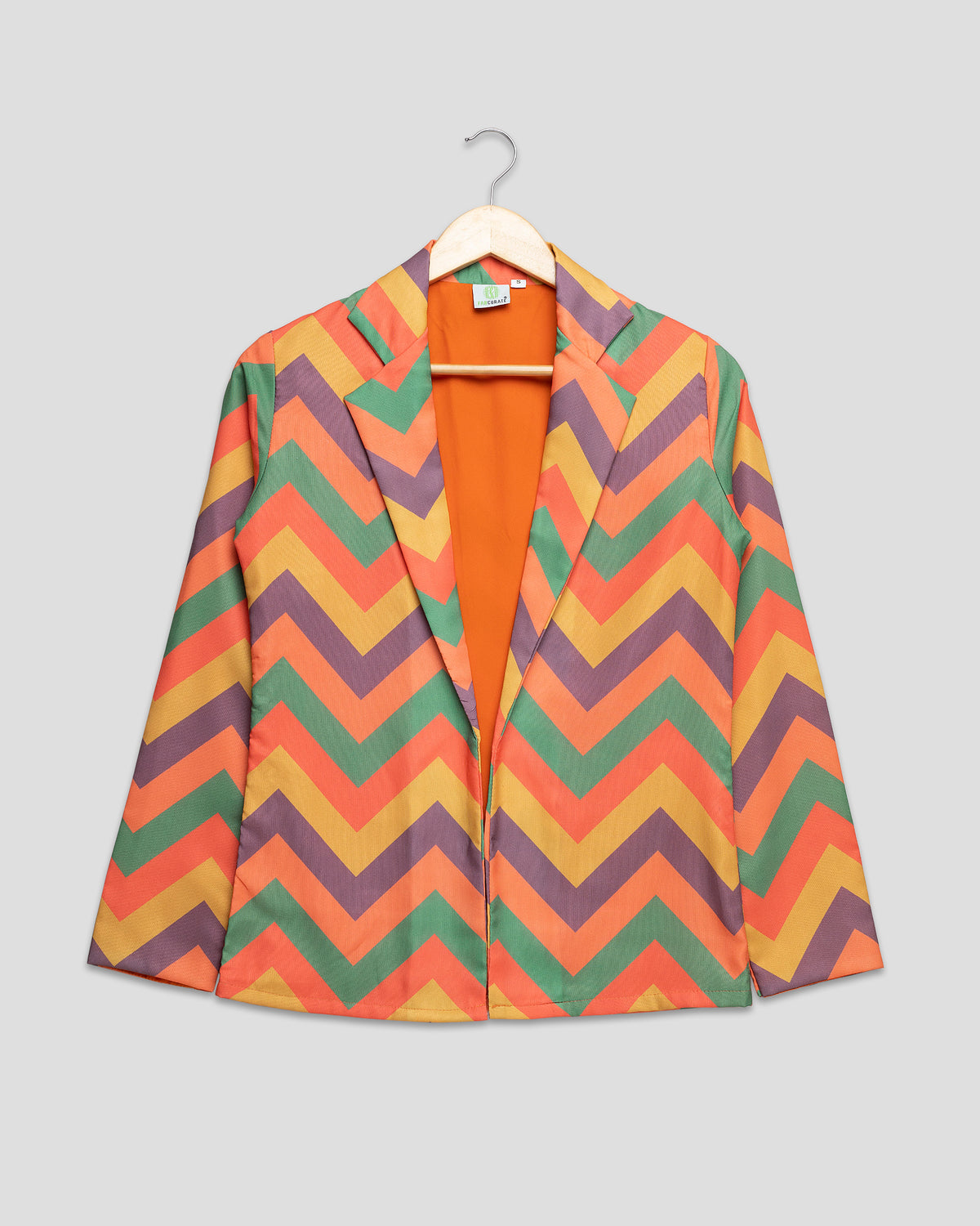 Stylish Women's Multicolor Chevron Jacket