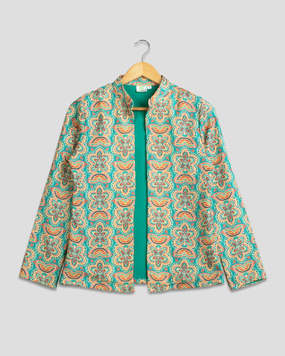 Fashion-Forward Women's Floral Jacket