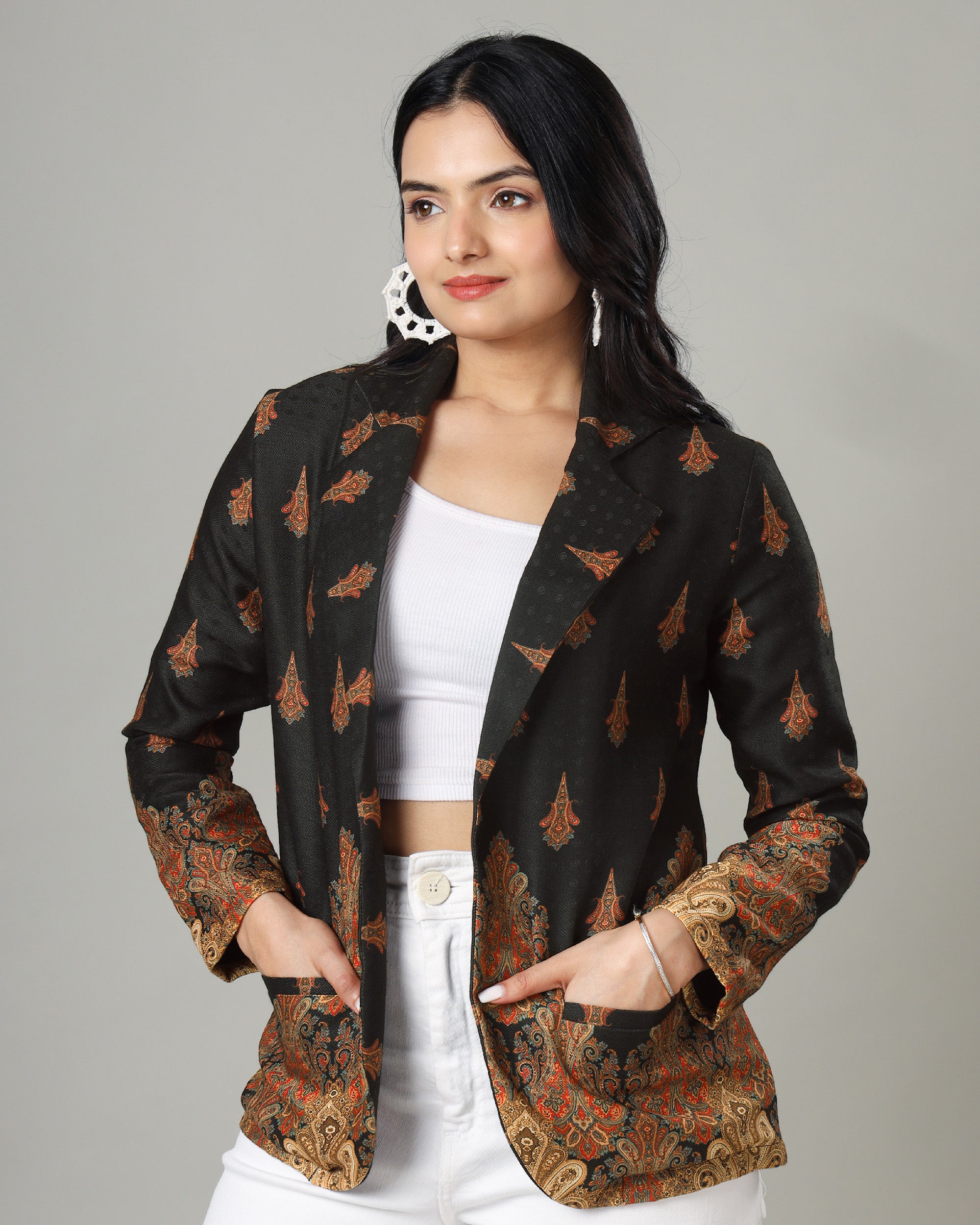 Buy Red Ethnic Jacket for Women Online from India's Luxury Designers 2024