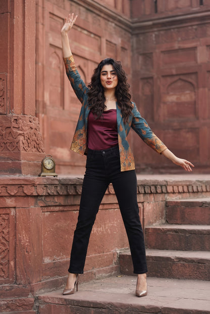 Cultural Charm In Every Stitch: Women's Ethnic Jacket
