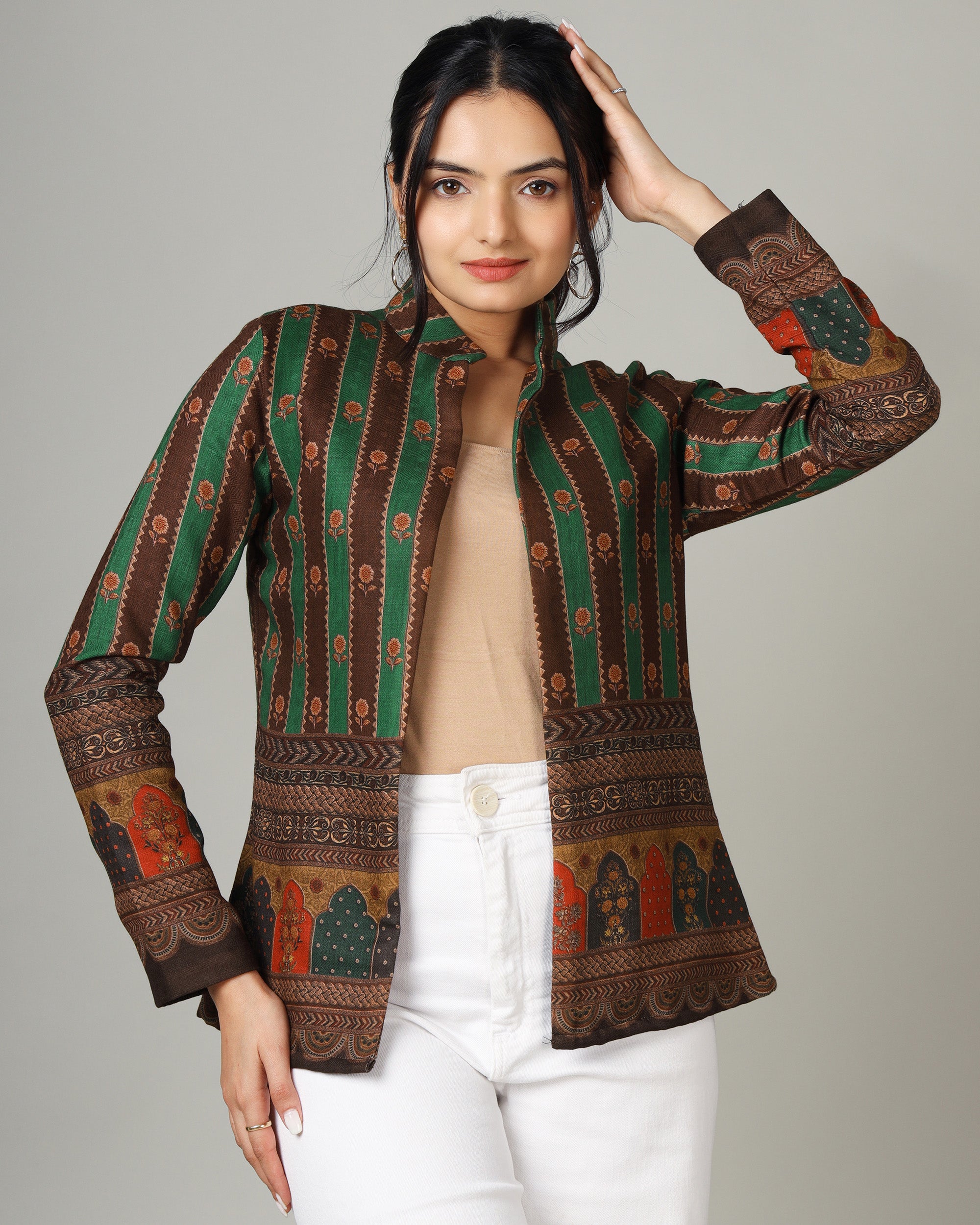 Vintage AZTEC Ethnic Geometric Womens Winter Jackets Amazon Casual Turn  Down Collar Loose Woolen Coat With Long Sleeves And Denim Fabric Streetwear  Style 230912 From Kong02, $25.27 | DHgate.Com