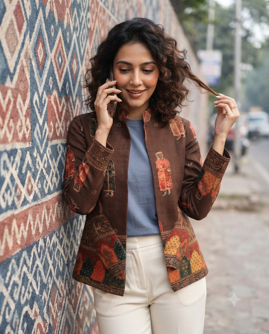 Enchanting Quirky Pasmina Women's Jacket