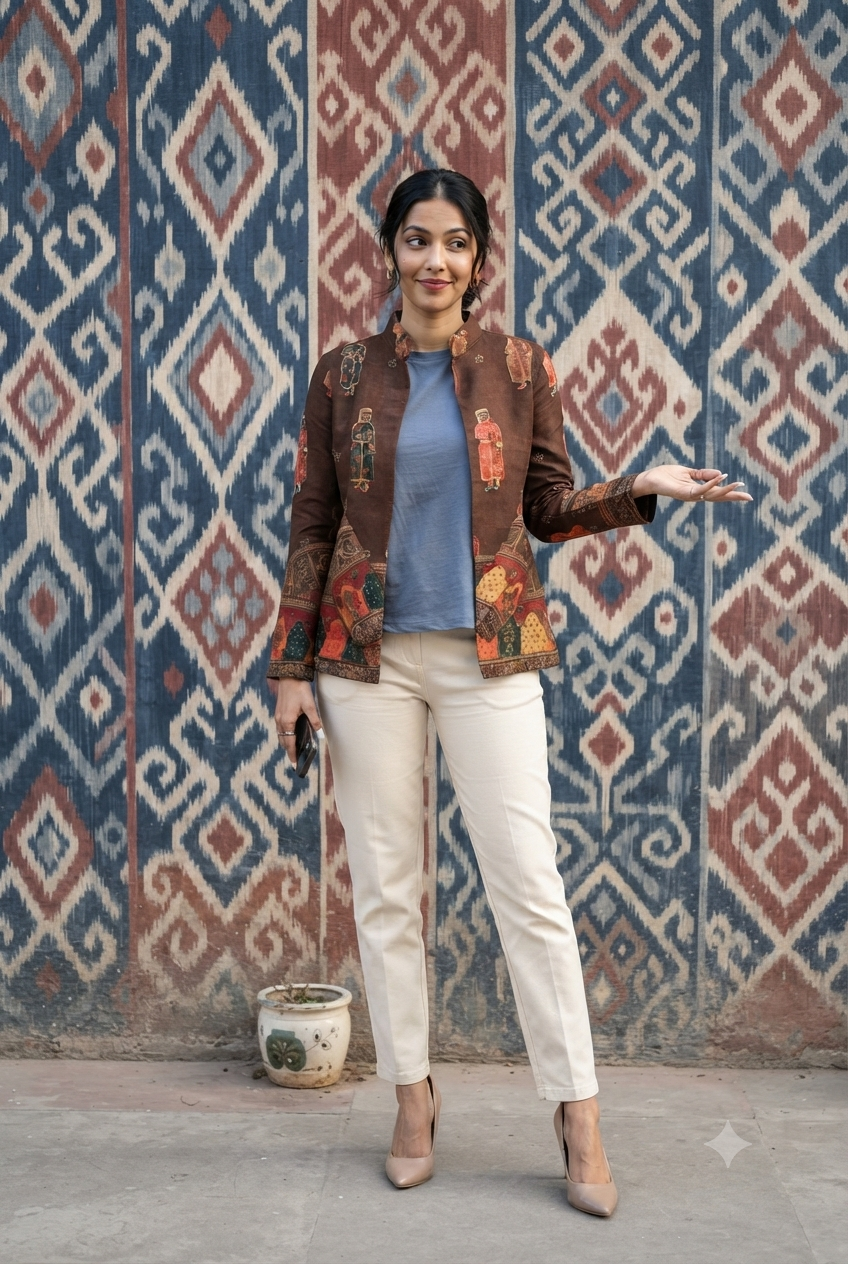 Enchanting Quirky Pasmina Women's Jacket