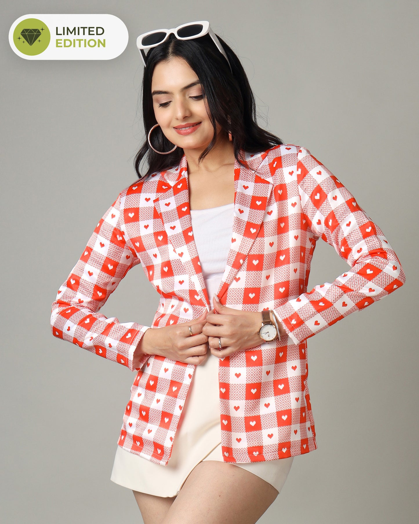 Women's Jacket with a Heart-Fueled Twist