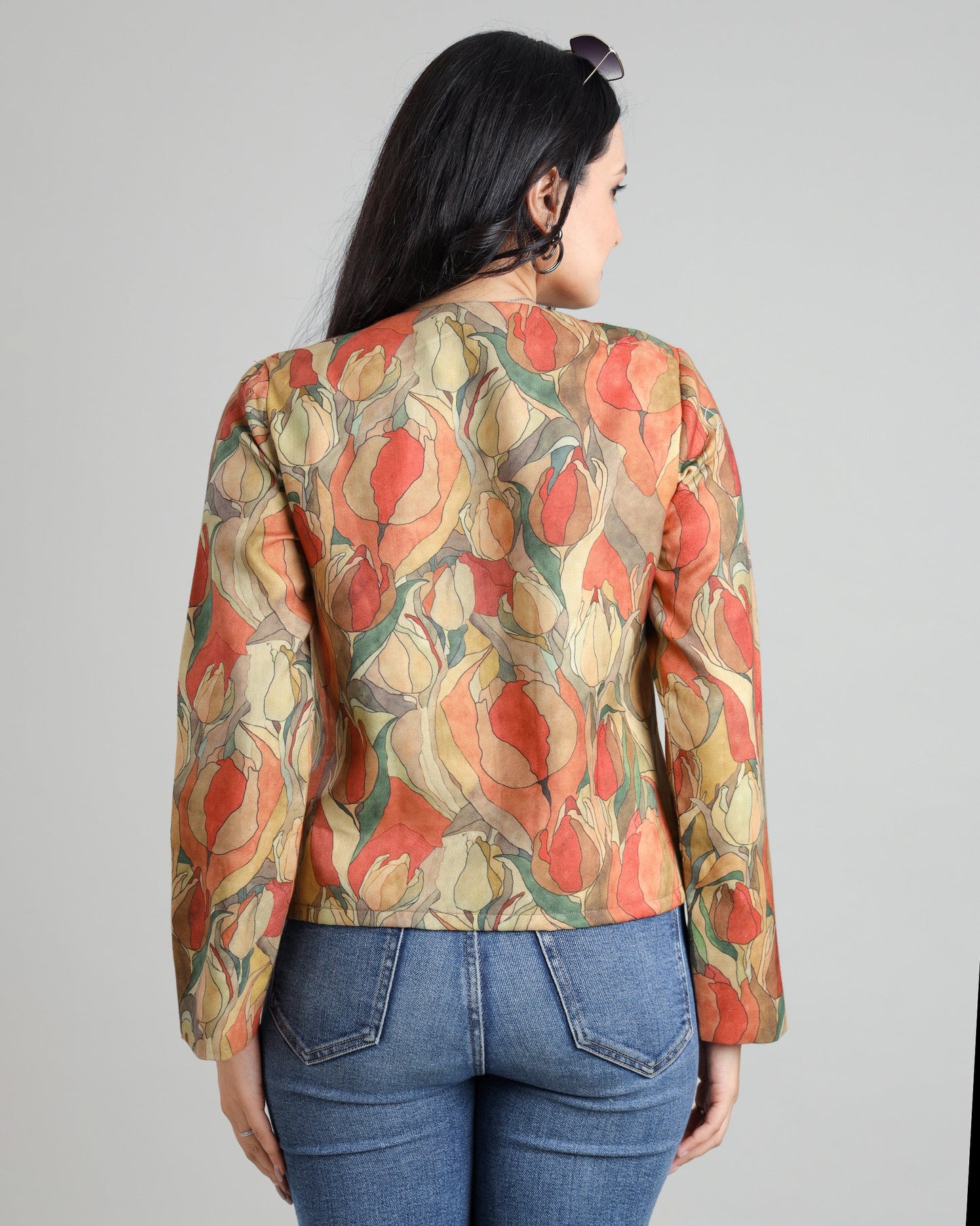 Travel in Style: Floral Pasmina Jacket