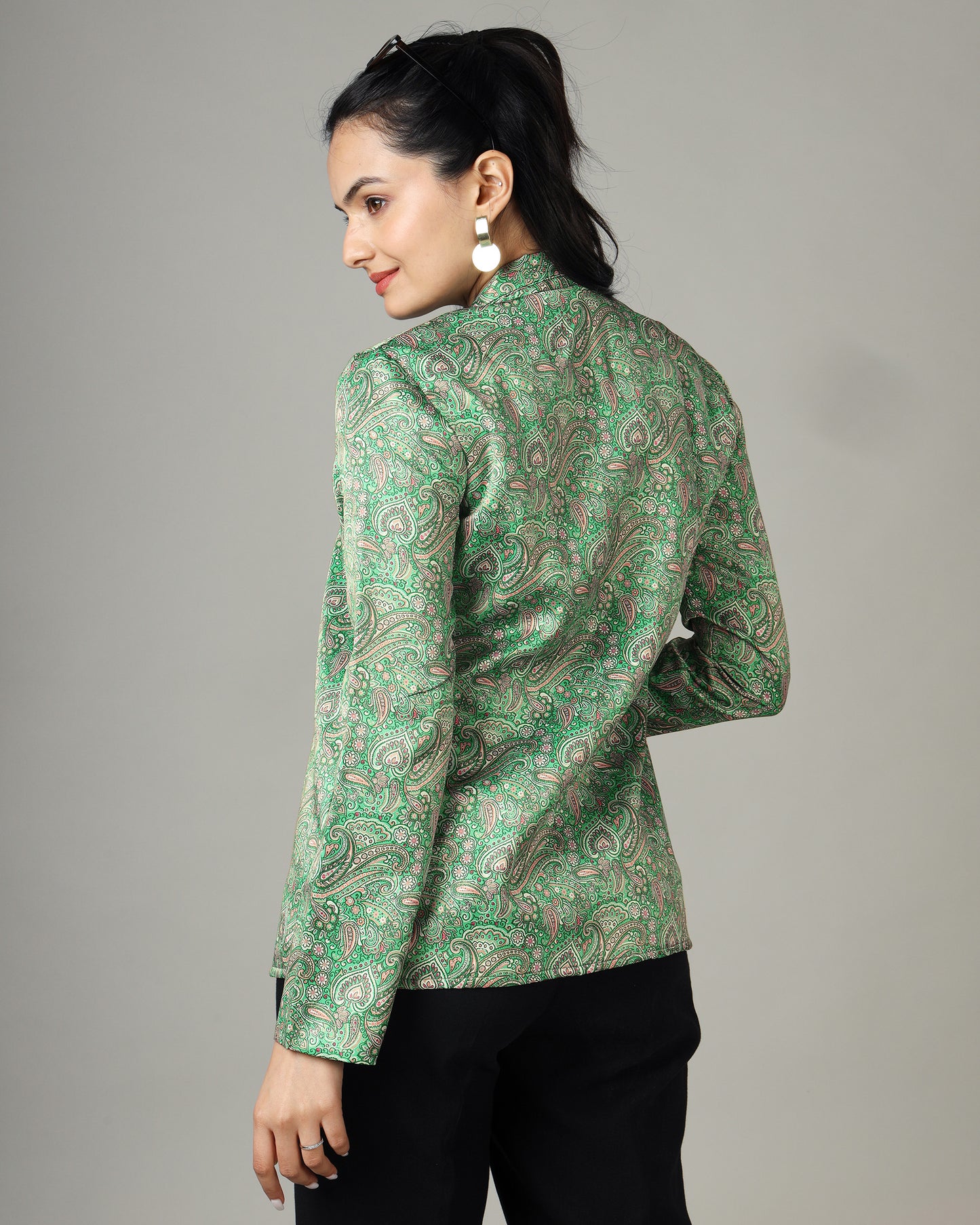 Elegant Paisley Print Jacket For Women