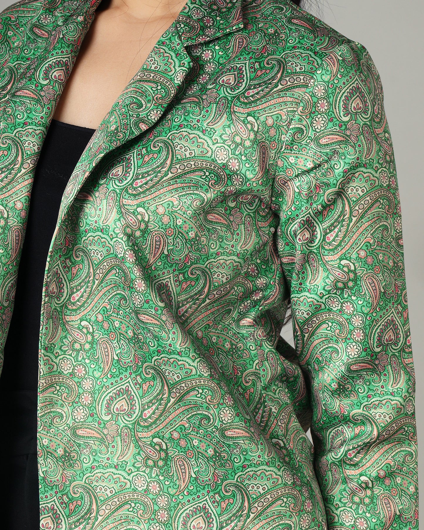 Elegant Paisley Print Jacket For Women