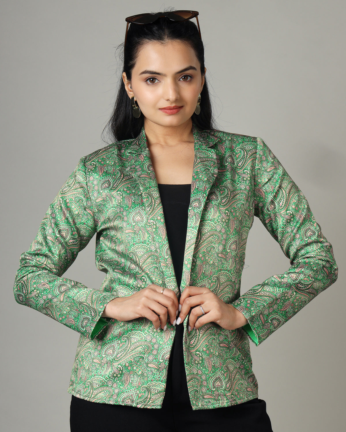 Elegant Paisley Print Jacket For Women