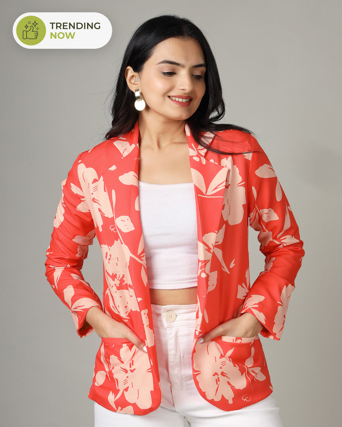 Blossom Into Style With Floral Women's Jacket
