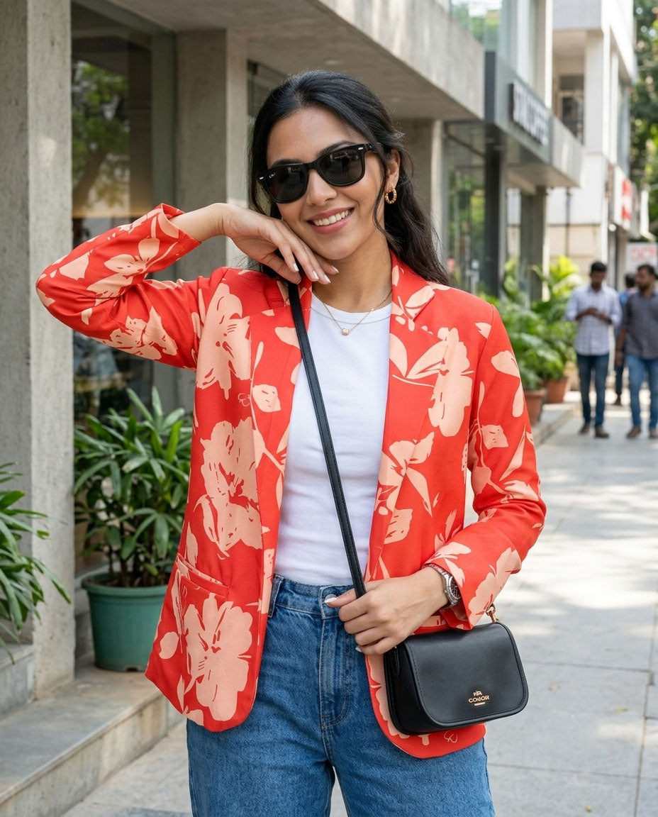 Blossom Into Style With Floral Women's Jacket