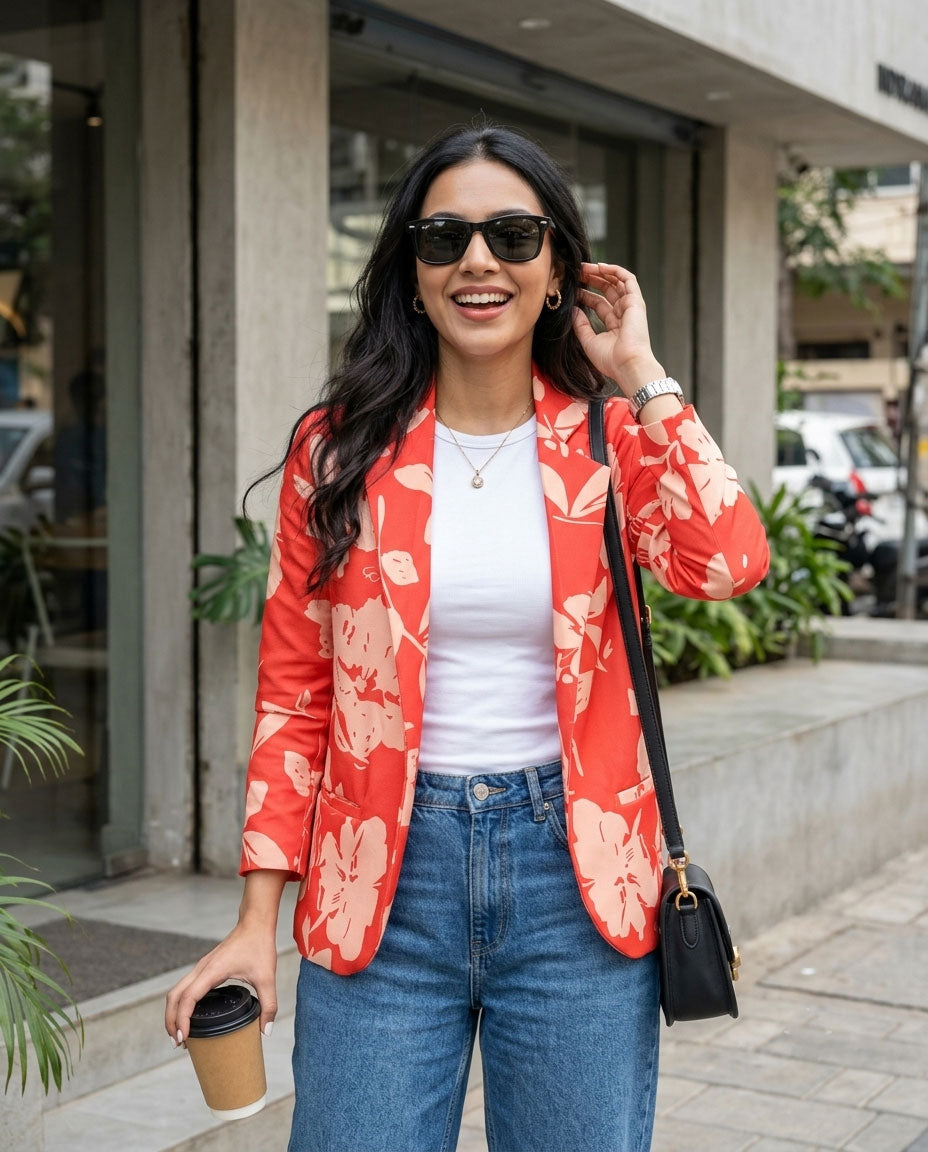 Blossom Into Style With Floral Women's Jacket