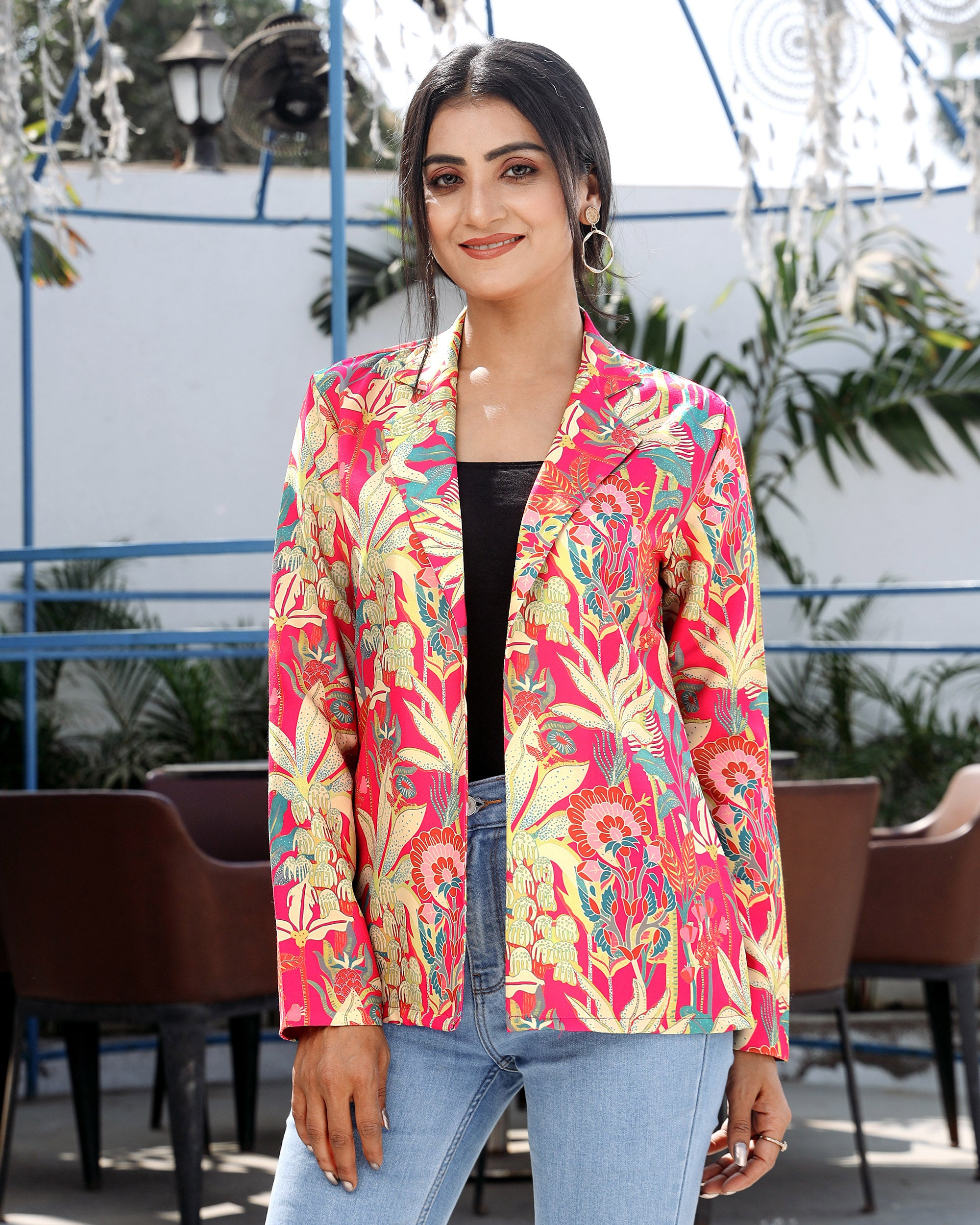 Jacket floral hotsell