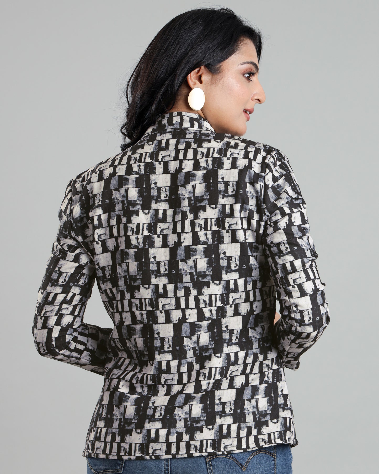 Abstract Opulence: Luxurious Jacket For Women