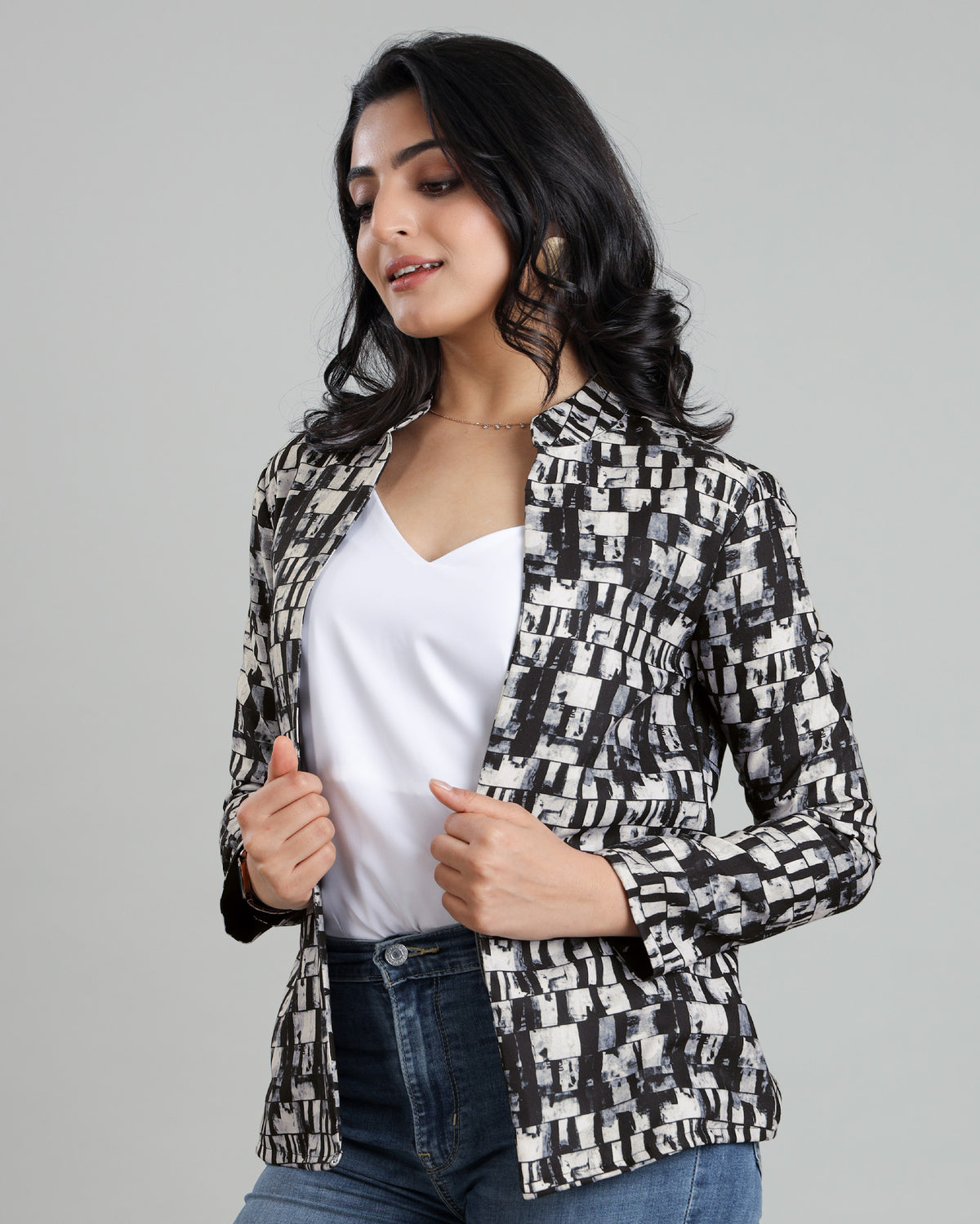 Abstract Opulence: Luxurious Jacket For Women