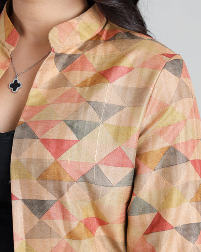 Striking Shapes : Women's Modern Geometric Jacket
