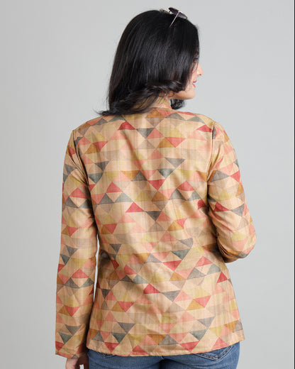 Striking Shapes : Women's Modern Geometric Jacket
