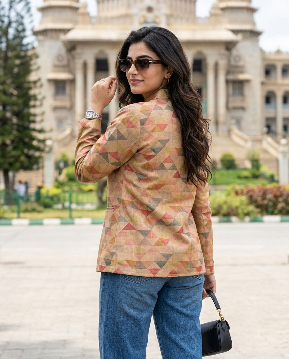 Striking Shapes : Women's Modern Geometric Jacket