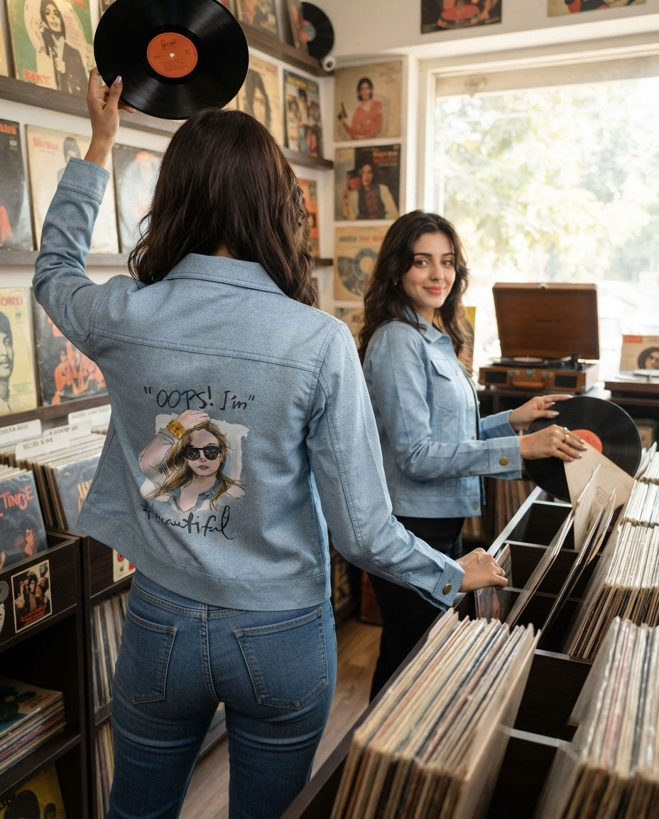 Quirky Queen: Fearless Deniim Inspired Women's Jacket