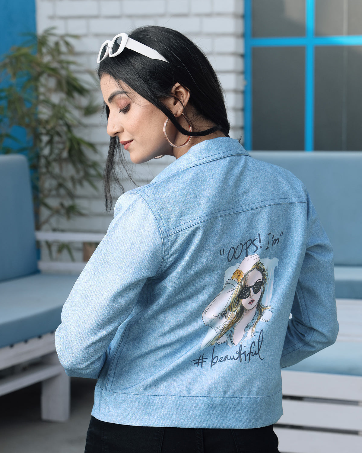 Quirky Queen: Fearless Denim Inspired Women's Jacket