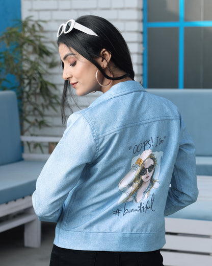 Quirky Queen: Fearless Deniim Inspired Women's Jacket