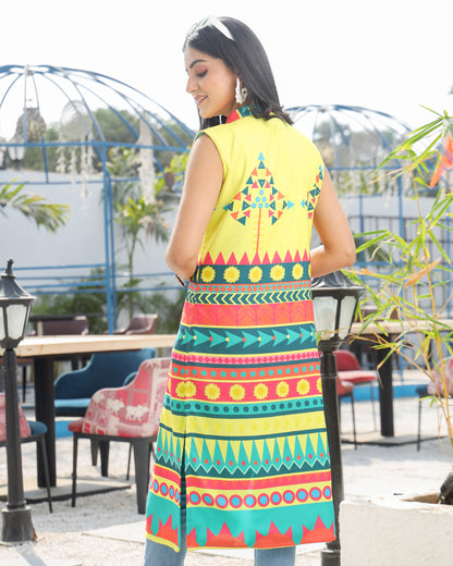 Timeless Tradition-Rayon Women's Ethnic Jacket