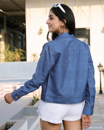 Solid Statement Deniim Inspire Womens Jacket