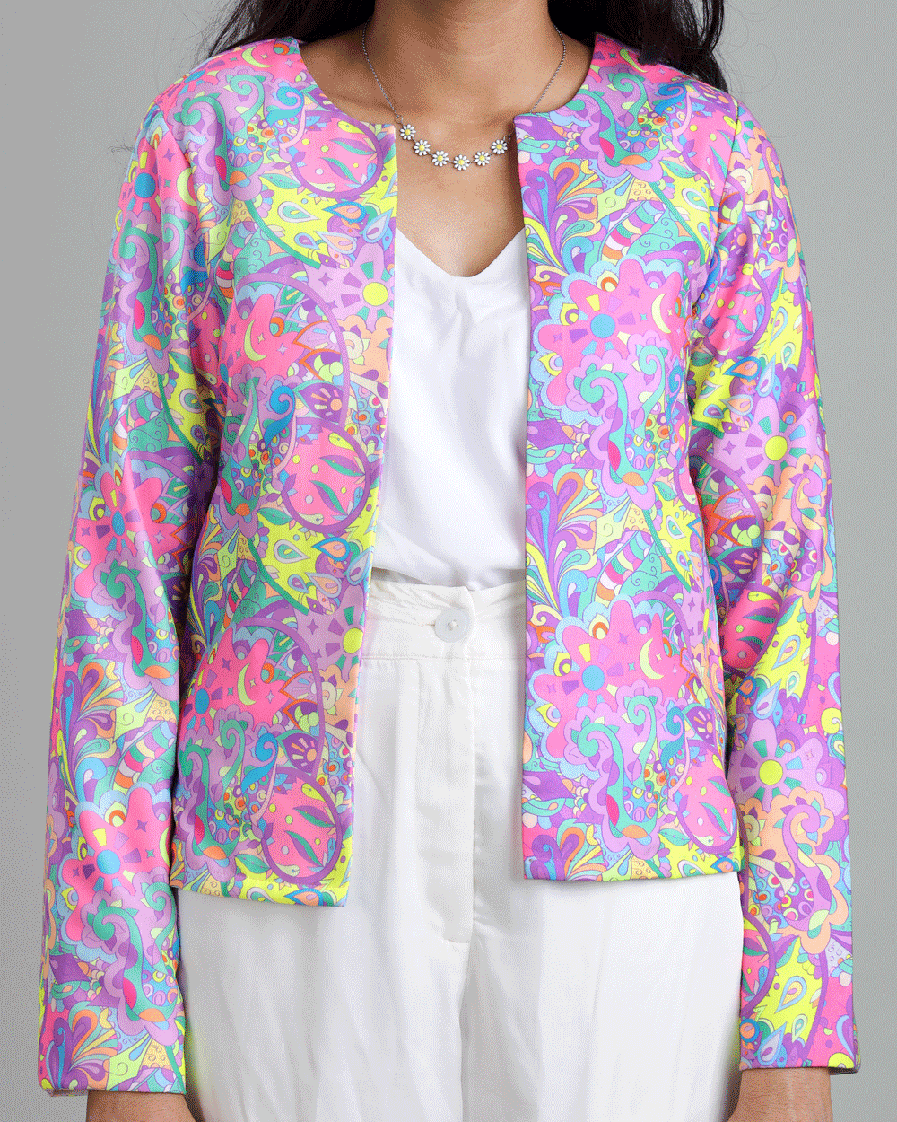 Unleash Your Inner Rockstar With This Neon Women's Jacket