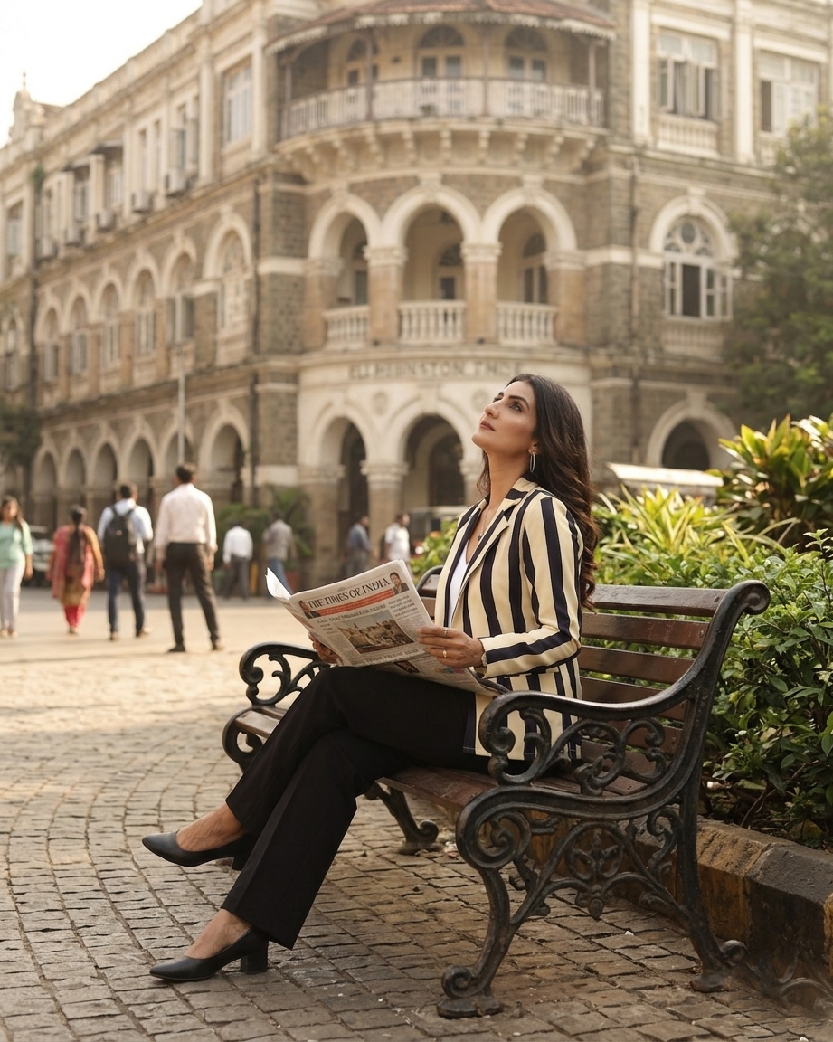 Pinstripe Perfection: Women's Professional Striped Jacket