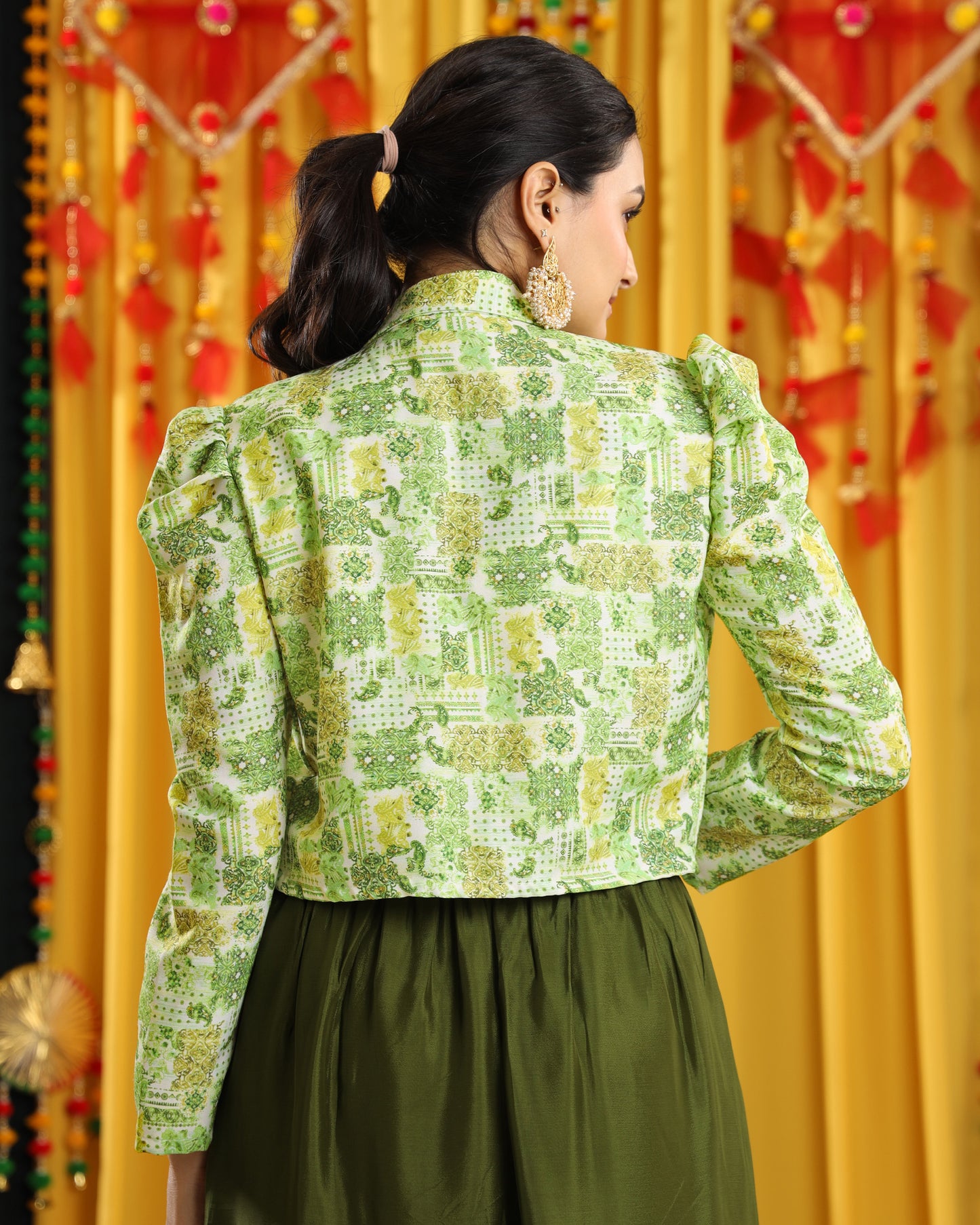 Puffed With Perfection: Statement Jacket For Mehndi