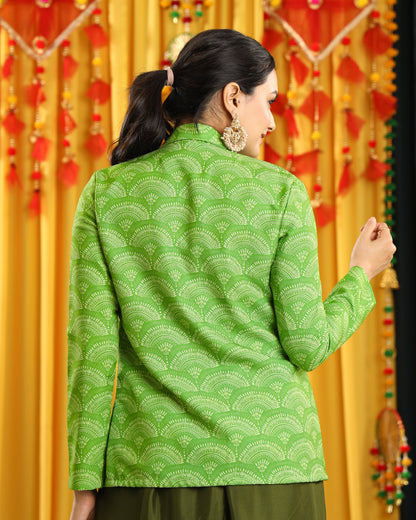Say "I Do" in Style: The Luxurious Green Womens Jacket