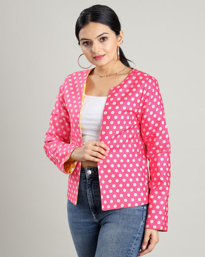 Fun Flip: Polka Dot Magic Reversible Jacket