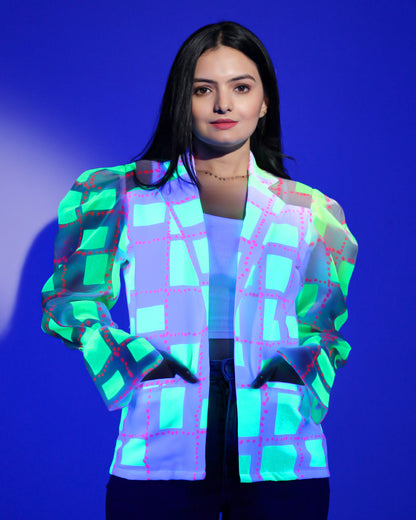 Own Your Night: Neon Light Women's Jacket