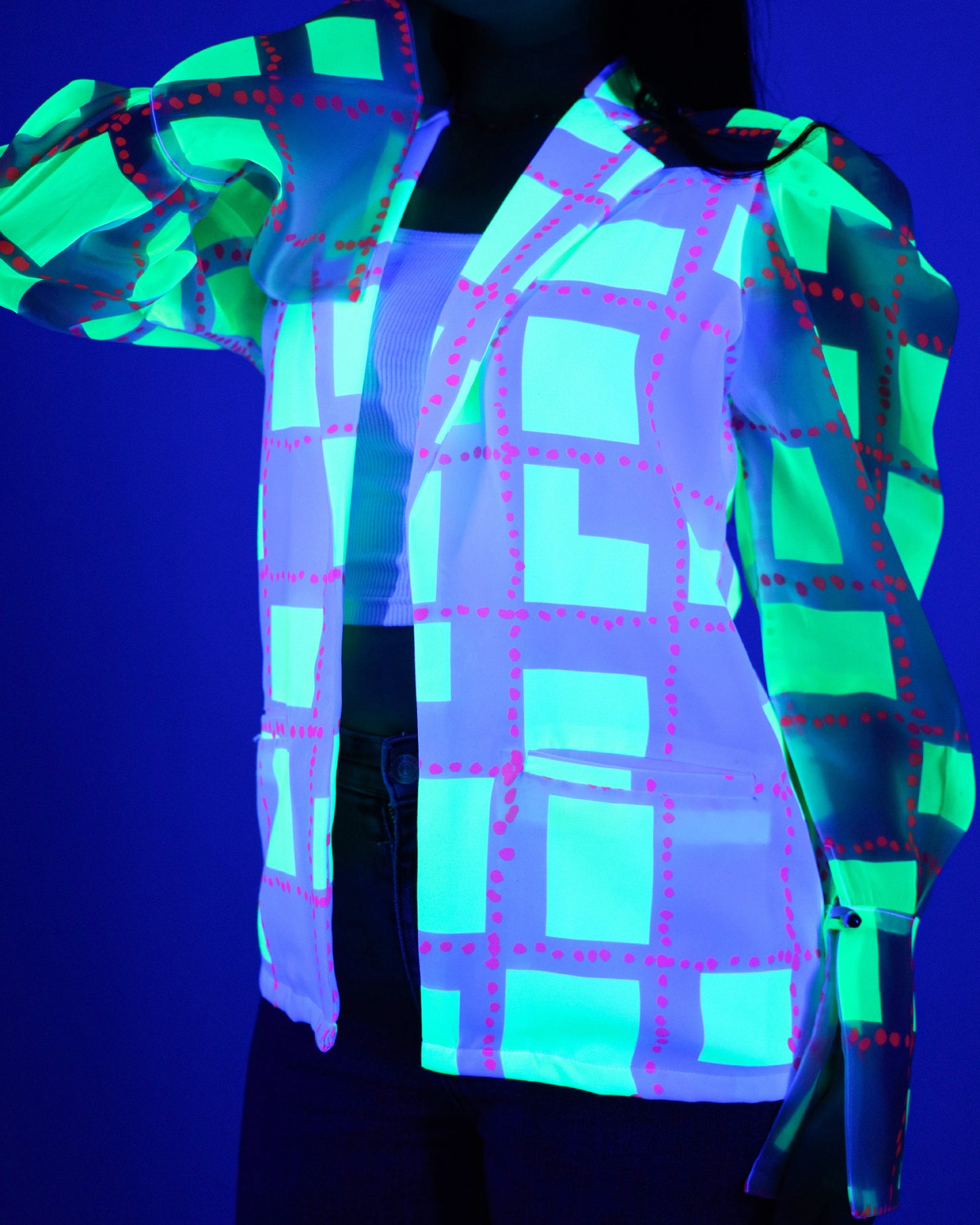 Own Your Night: Neon Light Women's Jacket