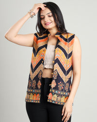 The Tailored Touch: Women's Sleeveless Jacket