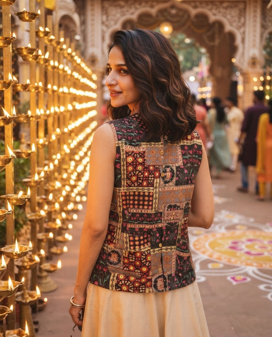 Stand Out: Women's Ethnic Patterned Jacket