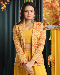 Shop Now: Women's Embroidered Jacket for Haldi