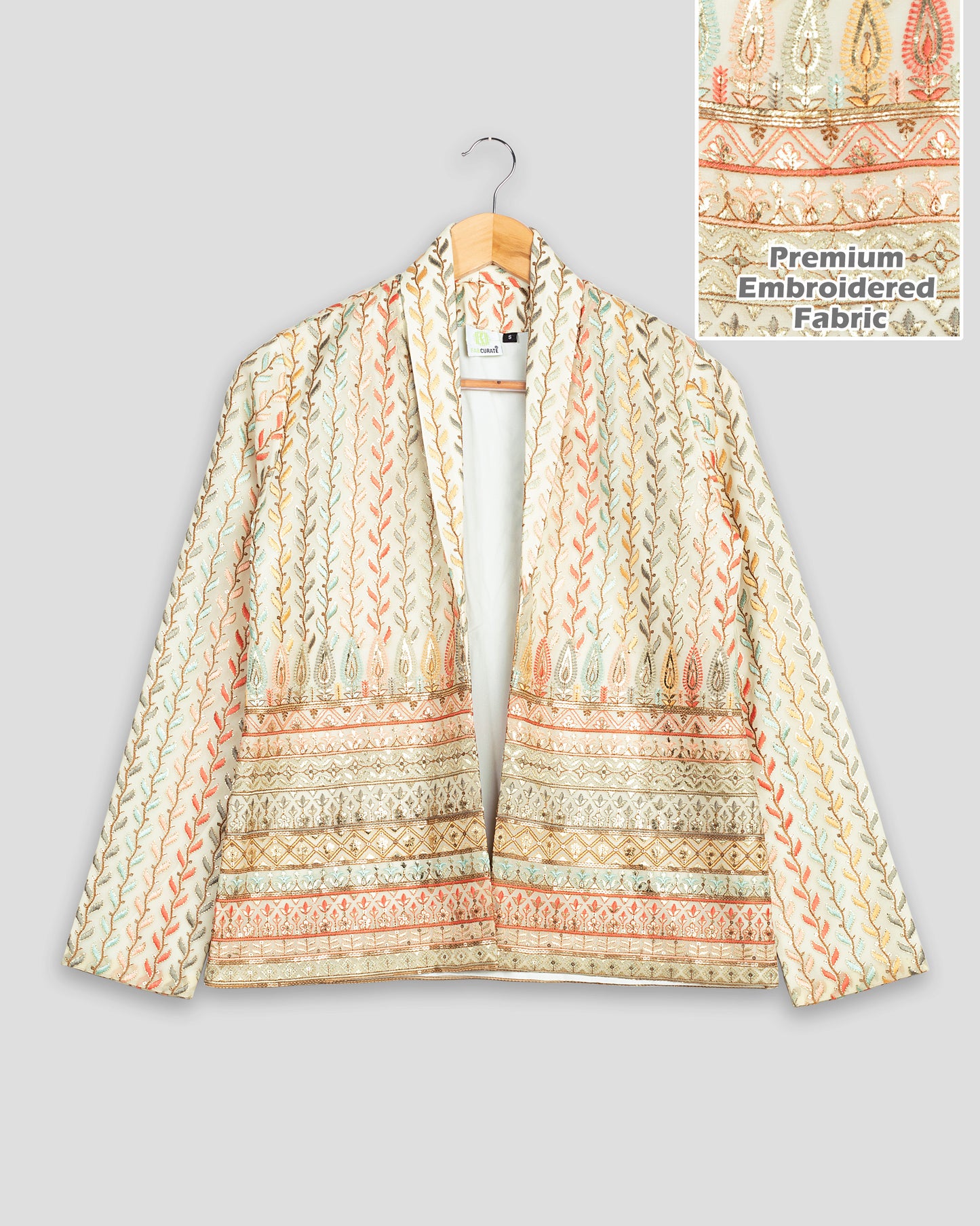 Luxe Embroidered Jacket for Women